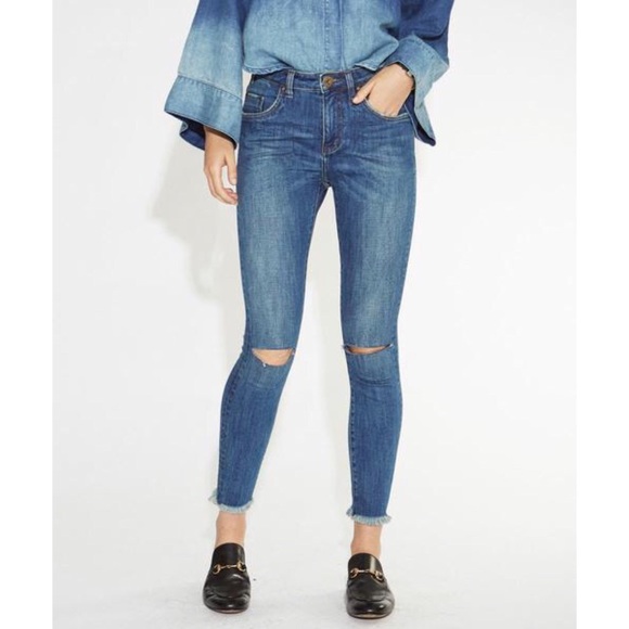 NEW One Teaspoon Freedbird II High Rise Ankle Jean - Picture 2 of 3